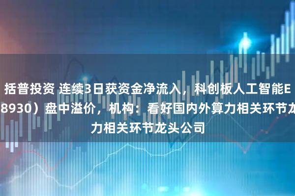 括普投资 连续3日获资金净流入，科创板人工智能ETF（588930）盘中溢价，机构：看好国内外算力相关环节龙头公司