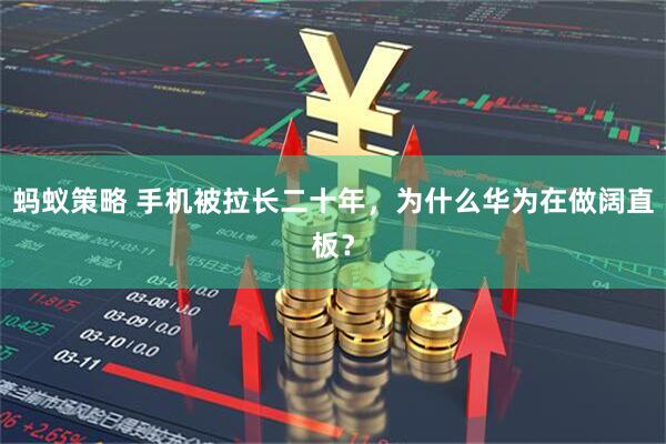 蚂蚁策略 手机被拉长二十年，为什么华为在做阔直板？